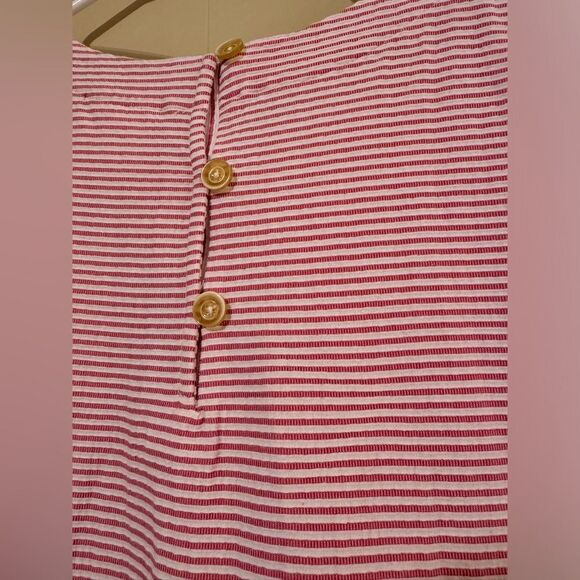 Maeve Everyday Midi Dress | XSmall | Pink + White - Picture 9 of 14